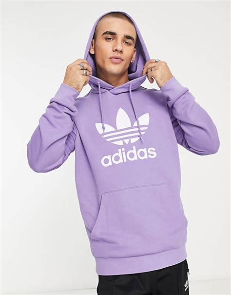 sudadera lila adidas